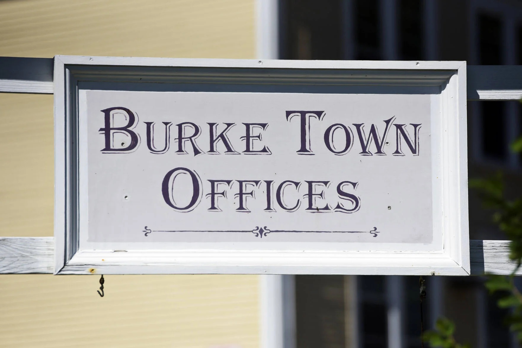 Burke Town Offices sign