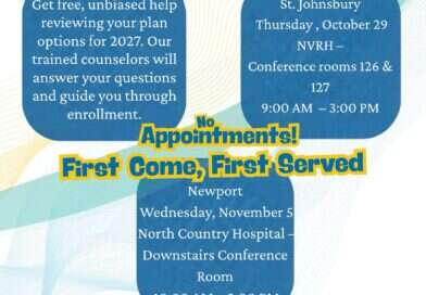 Medicare Open Enrollment Clinic 2026 flyer, Northeast Kingdom Council on Aging