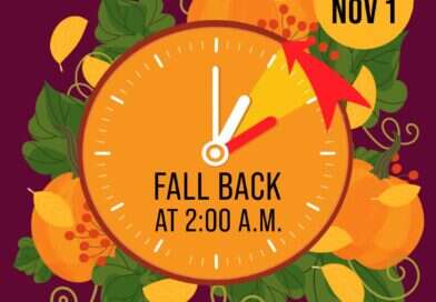Daylight Saving Time Ends Sunday, November 1