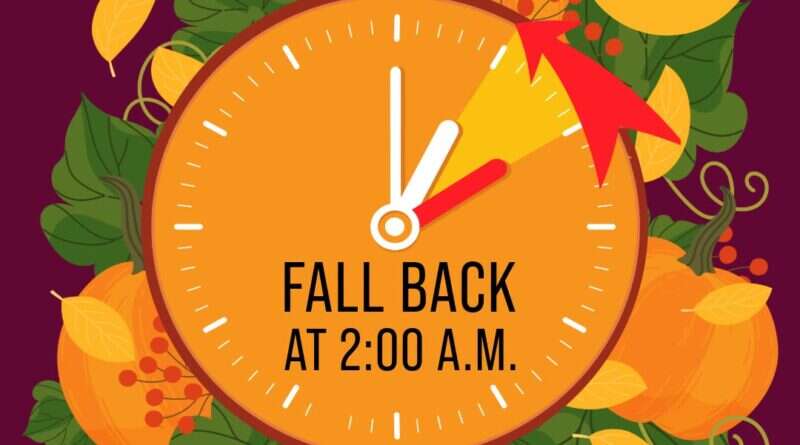 Daylight Saving Time Ends Sunday, November 1