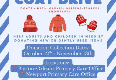 Share the Warmth Winter Coat Drive flyer from North Country Primary Care
